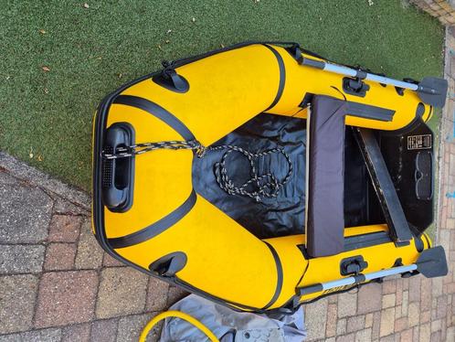 Rubberboot, Watersport en Boten, Kano's, Gebruikt, Overige typen, Twee personen, Opblaasbaar, Met peddels, Ophalen