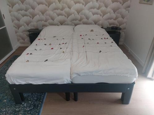dubbelbed, elektrisch verstelbaar, incl. ombouw, Huis en Inrichting, Slaapkamer | Bedden, Gebruikt, Tweepersoons, 180 cm, 210 cm