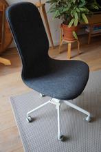 IKEA LÅNGFJÄLL bureaustoel met hoge rug + armleuningen, Huis en Inrichting, Ophalen, Zo goed als nieuw, Grijs, Bureaustoel