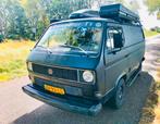 Volkswagen Kampeerauto 1983 Zwart camper oldtimer, Auto's, Zwart, Origineel Nederlands, Diesel, Te koop