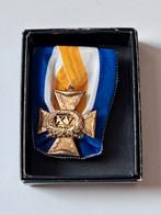 Officierskruis XV jaar onderscheiding trouwe dienst medaille, Ophalen of Verzenden, Landmacht, Nederland, Lintje, Medaille of Wings