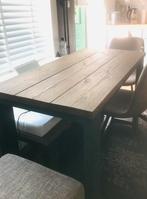 Mooie tafel van steigerhout incl bankje, Huis en Inrichting, Tafels | Eettafels, Ophalen, Rechthoekig, 100 tot 150 cm, 50 tot 100 cm