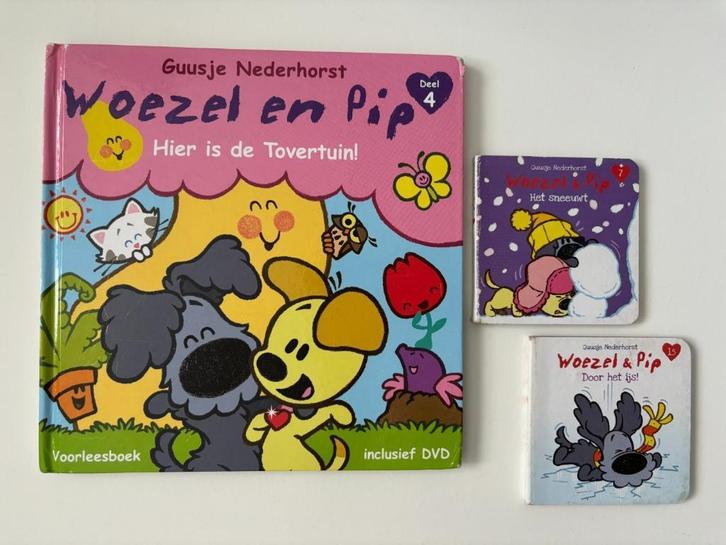 Woezel en Pip set 1 hier is de tovertuin! 3 stuks, Boeken, Kinderboeken | Kleuters, Gelezen, Fictie algemeen, Jongen of Meisje
