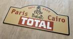DAKAR 2000 TOTAL rallyschild recalembordje, Ophalen of Verzenden, Zo goed als nieuw, Auto's
