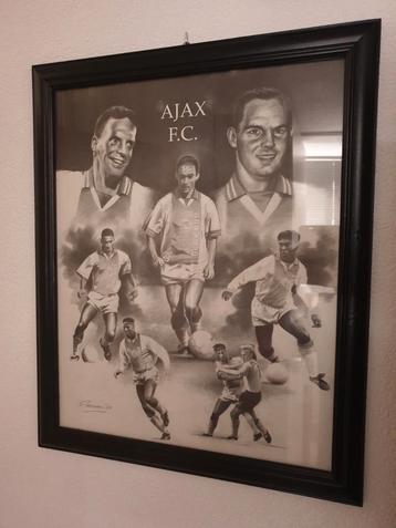 Pen tekening van Ajax in de succes jaren 1995
47,5 x 58,5 cm beschikbaar voor biedingen