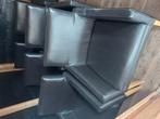 TEAB!!6x mooie kunstlederen fauteuils + tafel 100x220 eiken., Ophalen of Verzenden, Gebruikt, 75 tot 100 cm, 50 tot 75 cm