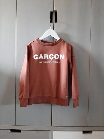 Le chic garcon sweater met tekst bruin maat 116.

 beschikbaar voor biedingen