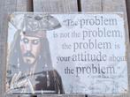 Captain Jack Sparrow Quote Metalen Plaat, Huis en Inrichting, Ophalen, Zo goed als nieuw