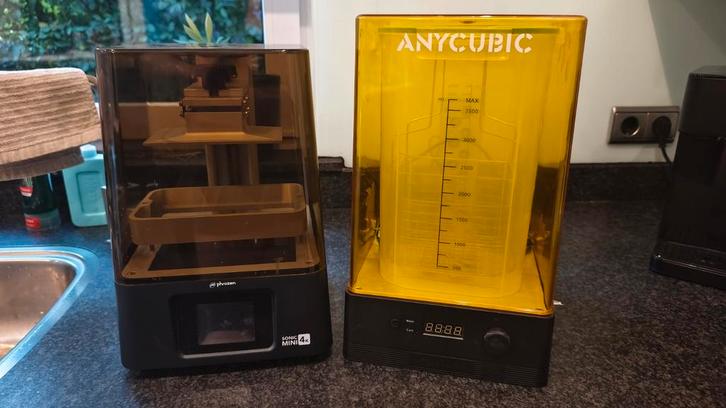 Phrozen Sonic Mini 4K & Anycubic Wash and Cure, Computers en Software, 3D Printers, Gebruikt, Ophalen of Verzenden