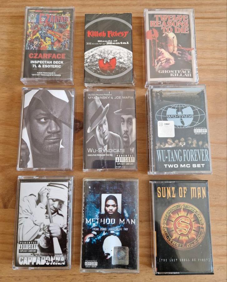 Verschillende HipHop Cassettebandjes, Cd's en Dvd's, Cassettebandjes, Zo goed als nieuw, Hiphop en Rap, 2 t/m 25 bandjes, Ophalen of Verzenden