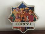 Oud blik blikken doos ster Driekoningen Merci chocolade, Verzamelen, Blikken, Ophalen of Verzenden, Gebruikt, Overige