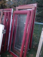 Hardhouten kozijnen met glas, Doe-het-zelf en Verbouw, Kozijnen en Schuifpuien, Gebruikt, Raamkozijn, Hout, Ophalen
