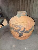 Mooie oude brocante aardewerken pot vaas, Antiek en Kunst, Ophalen of Verzenden