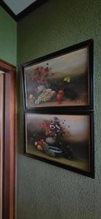 2 mooi schilderijen stillevens Visser !, Antiek en Kunst, Kunst | Schilderijen | Klassiek, Ophalen