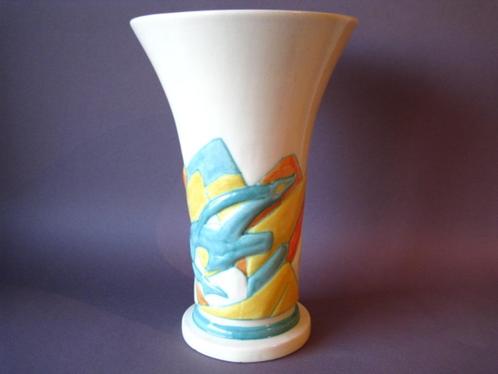 Velsen vaas steenbok ontwerp C.J. Gellings Holland ca 1930, Antiek en Kunst, Antiek | Vazen, Ophalen of Verzenden