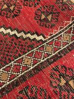 Handgeknoopt Perzisch tapijt loper / hal, Gebruikt, 200 cm of meer, Rood, Rechthoekig