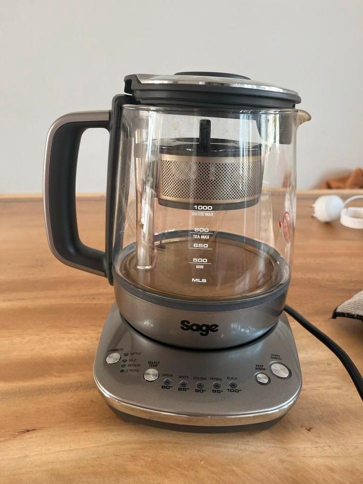 Sage The Tea Maker Compact in zeer goede staat, Witgoed en Apparatuur, Waterkokers, Zo goed als nieuw, Minder dan 1 liter, Draadloos