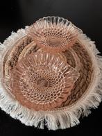 2 x vintage schaaltje roze, Ophalen of Verzenden, Zo goed als nieuw, Rond, Glas