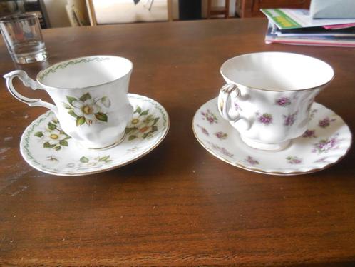 2 Engelse kop en schotels, Antiek en Kunst, Curiosa en Brocante, Ophalen of Verzenden