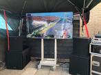 3x Samsung 70 inch tv 4k schermen + flightcases, Muziek en Instrumenten, Behuizingen en Koffers, Samsung, Zo goed als nieuw, Samsung