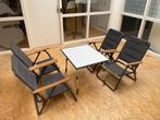 Compacte campingtafel + 2-5 luxe campingstoelen (laag), Campingstoel, Zo goed als nieuw