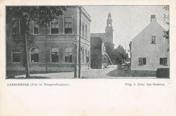 AZ306 Lekkerkerk Postkantoor begin 1900 uitg. den Oudsten  beschikbaar voor biedingen