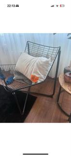 Vintage Niels Gammelgaard Fauteuil - jaren 80, Ophalen, Minder dan 75 cm, Zo goed als nieuw, Metaal