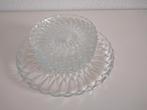 Vintage Gebaksschalen set 7-delig., Ophalen, Gebruikt, Glas, Bord(en)