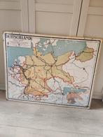 Oude schoolplaat van Duitsland, Antiek en Kunst, Ophalen, Aardrijkskunde