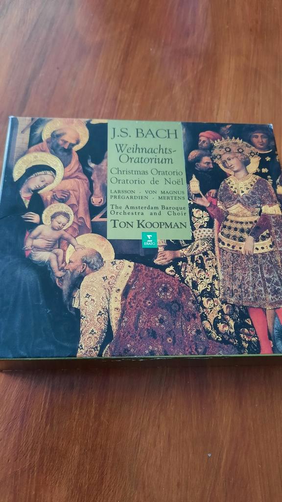 Bach - Weihnachts-Oratorium - Koopman - Boxset, Cd's en Dvd's, Cd's | Klassiek, Zo goed als nieuw, Vocaal, Barok, Met libretto