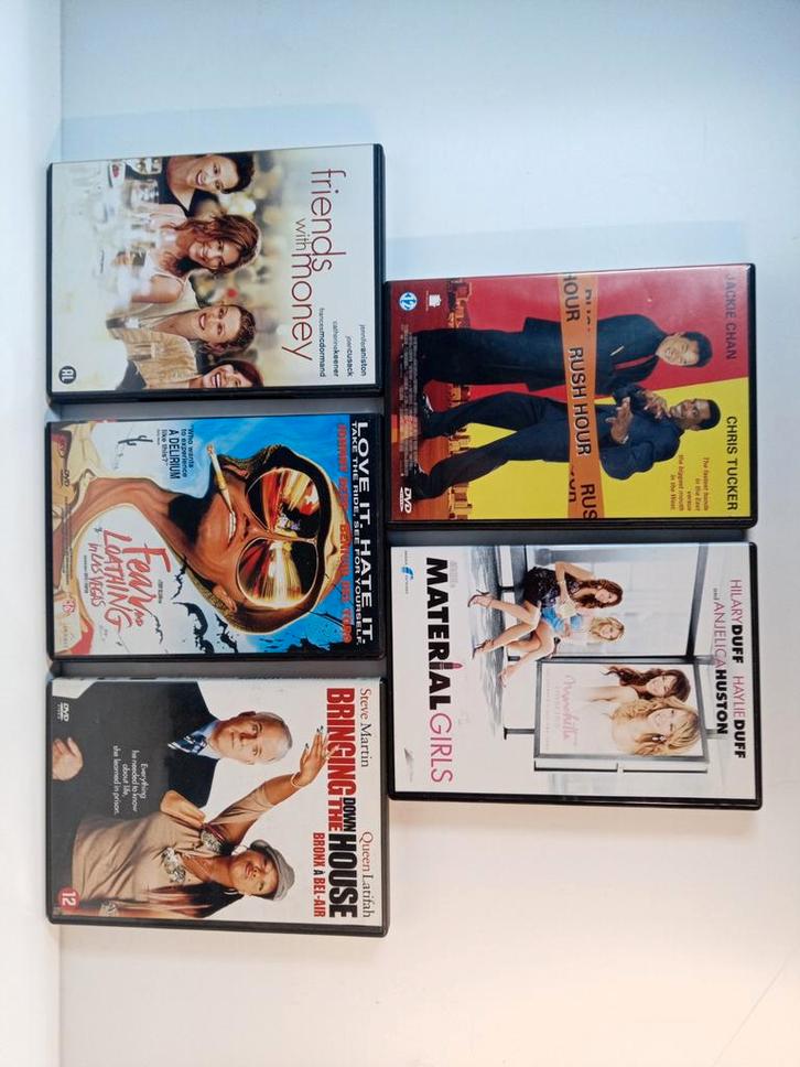 DVD's- Friends with Money, Rush Hour, Fear & Loathi, Cd's en Dvd's, Dvd's | Overige Dvd's, Zo goed als nieuw, Boxset, Vanaf 16 jaar