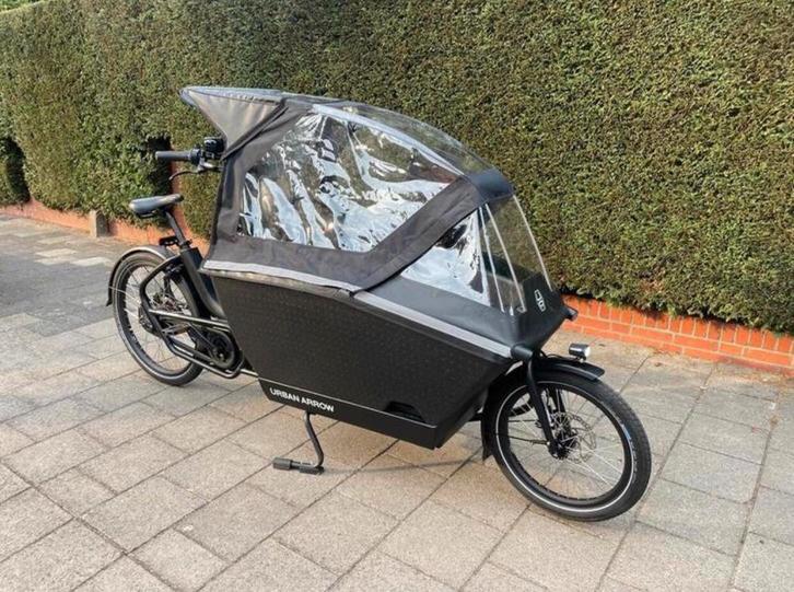 Urban arrow bakfiets, Fietsen en Brommers, Fietsen | Bakfietsen, Zo goed als nieuw, Overige merken, 3 kinderen, Elektrisch, Huif