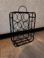 Zwart wijnrek voor 12 flessen, Ophalen, 5 tot 15 flessen, Zo goed als nieuw, Metaal