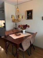 Stoel en tafel, Huis en Inrichting, Tafels | Eettafels, Ophalen, 200 cm of meer, 50 tot 100 cm, Zo goed als nieuw