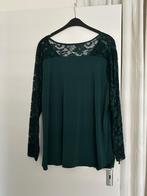 Zgan Shirt groen met kant. Maat 52/54 bonprix, Bonprix, Zo goed als nieuw, Groen, Shirt of Top