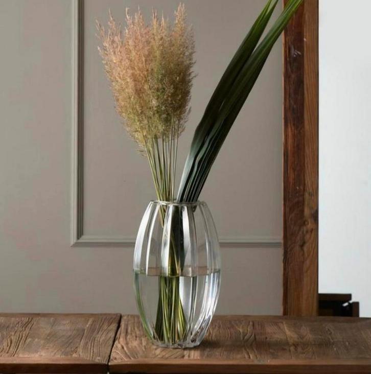 Riviera Maison Glazen vaas- RM Grusoni Transparant, Huis en Inrichting, Woonaccessoires | Vazen, Zo goed als nieuw, Overige kleuren