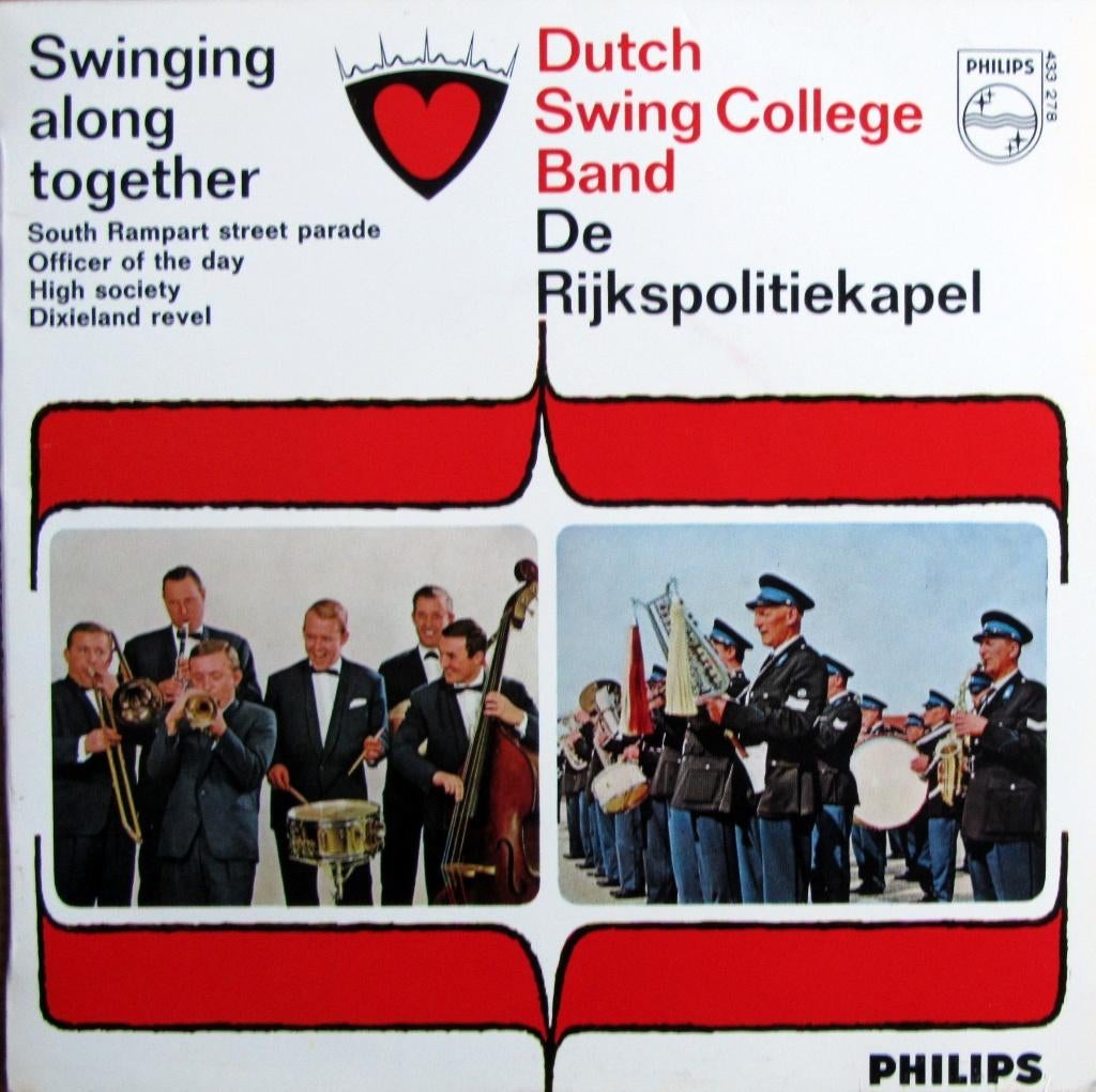 1964    DSC -Band & Rijkspolitiekapel      Swinging Along EP, Cd's en Dvd's, Verzenden, 7 inch, Zo goed als nieuw, Jazz en Blues