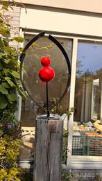 Kunst object Fireballs rvs gecoat, Ophalen