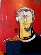 schilderij, modern, aluminium profiel Artel, schildersdoek, Ophalen, Gebruikt, Schilderij, 100 tot 125 cm