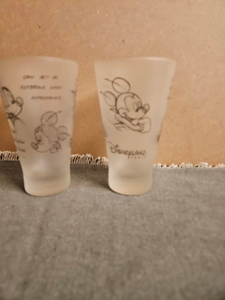 Disney glazen Mickey, Verzamelen, Glas en Borrelglaasjes, Ophalen of Verzenden, Zo goed als nieuw, Frisdrankglas