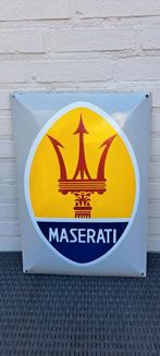 Maserati Bord Emaille., Ophalen of Verzenden, Zo goed als nieuw, Reclamebord