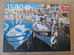 Jumbo Puzzel 1500 stukjes - Boten in de haven, Ophalen of Verzenden, 500 t/m 1500 stukjes, Zo goed als nieuw, Legpuzzel