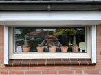 Houten Raam met roluik., Doe-het-zelf en Verbouw, Rolluiken, Ophalen of Verzenden, Gebruikt, Minder dan 100 cm