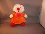 babilu van bumba oranje rood roze hartje velours 18 cm, Kinderen en Baby's, Speelgoed | Knuffels en Pluche, Ophalen of Verzenden