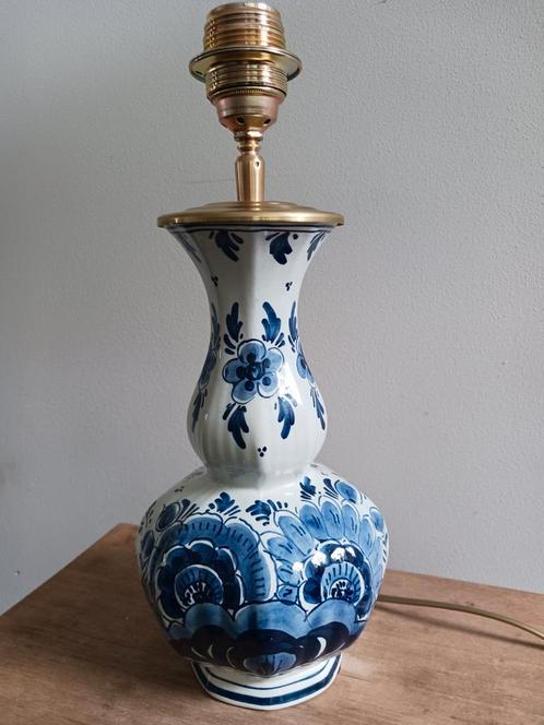 Handgemaakte Delfts Blauwe vaaslamp, Huis en Inrichting, Lampen | Tafellampen, Nieuw, Minder dan 50 cm, Ophalen of Verzenden