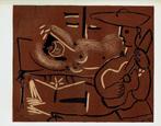 Picasso Reclining Woman and Guitar-Playing Picador Linocut, Verzenden