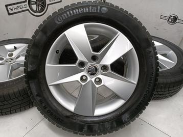 Skoda Octavia lichtmetaal velgen 16"inch winterbanden beschikbaar voor biedingen