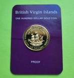 Britisch Virgin Islands 1980 - 100 dollar - 6,39 gram goud, Ophalen of Verzenden, Zilver