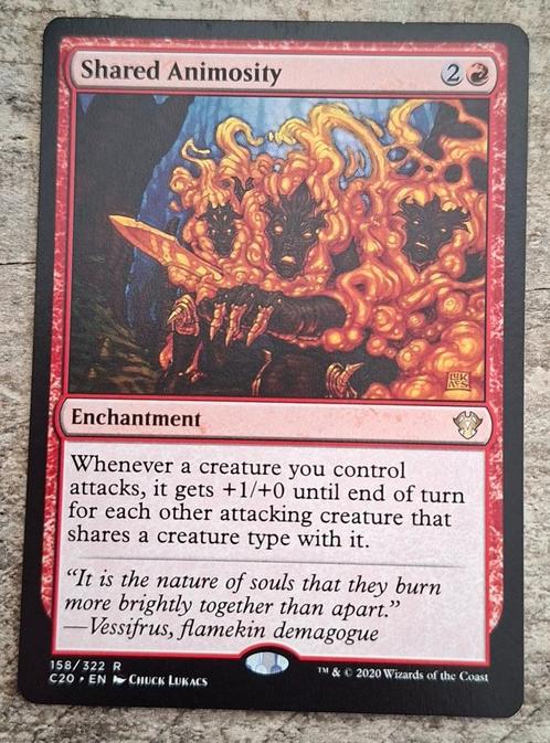 Shared Animosity - Magic the Gathering, Hobby en Vrije tijd, Verzamelkaartspellen | Magic the Gathering, Gebruikt, Losse kaart