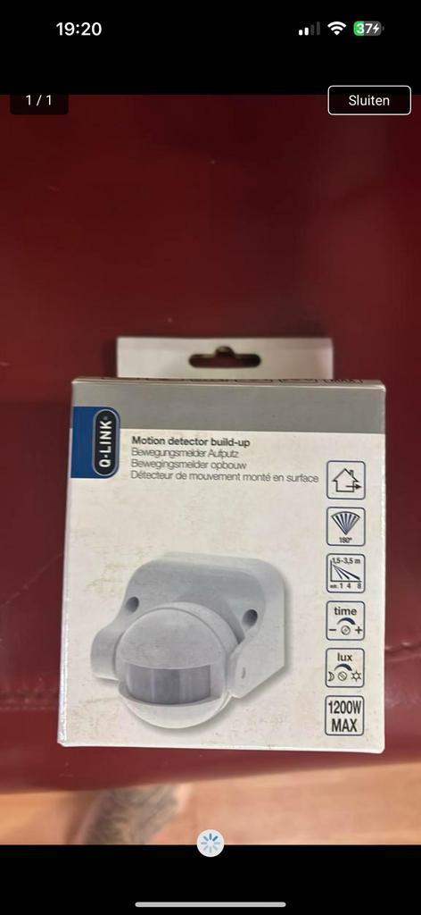 Q-Link Bewegingsmelder opbouw – nieuw in doos, Huis en Inrichting, Lampen | Spots, Nieuw, Ophalen